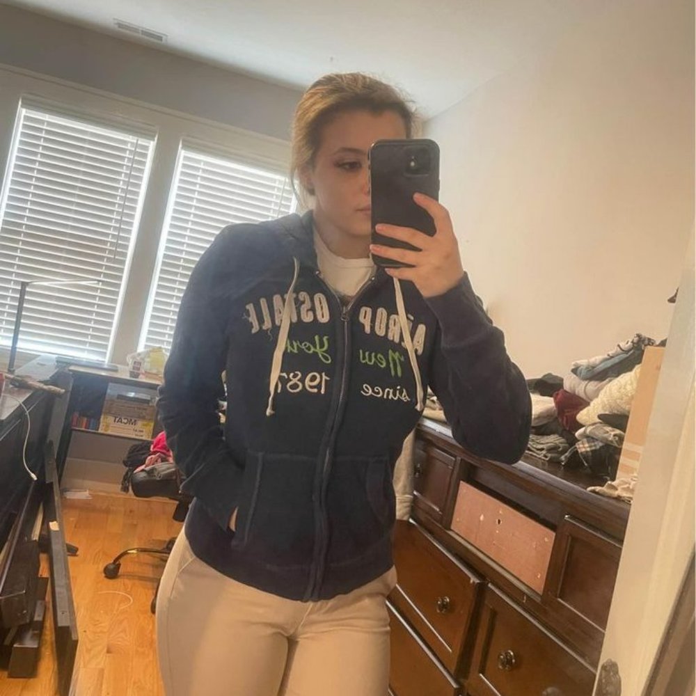 Blue Aeropostale Zip-Up Jacket